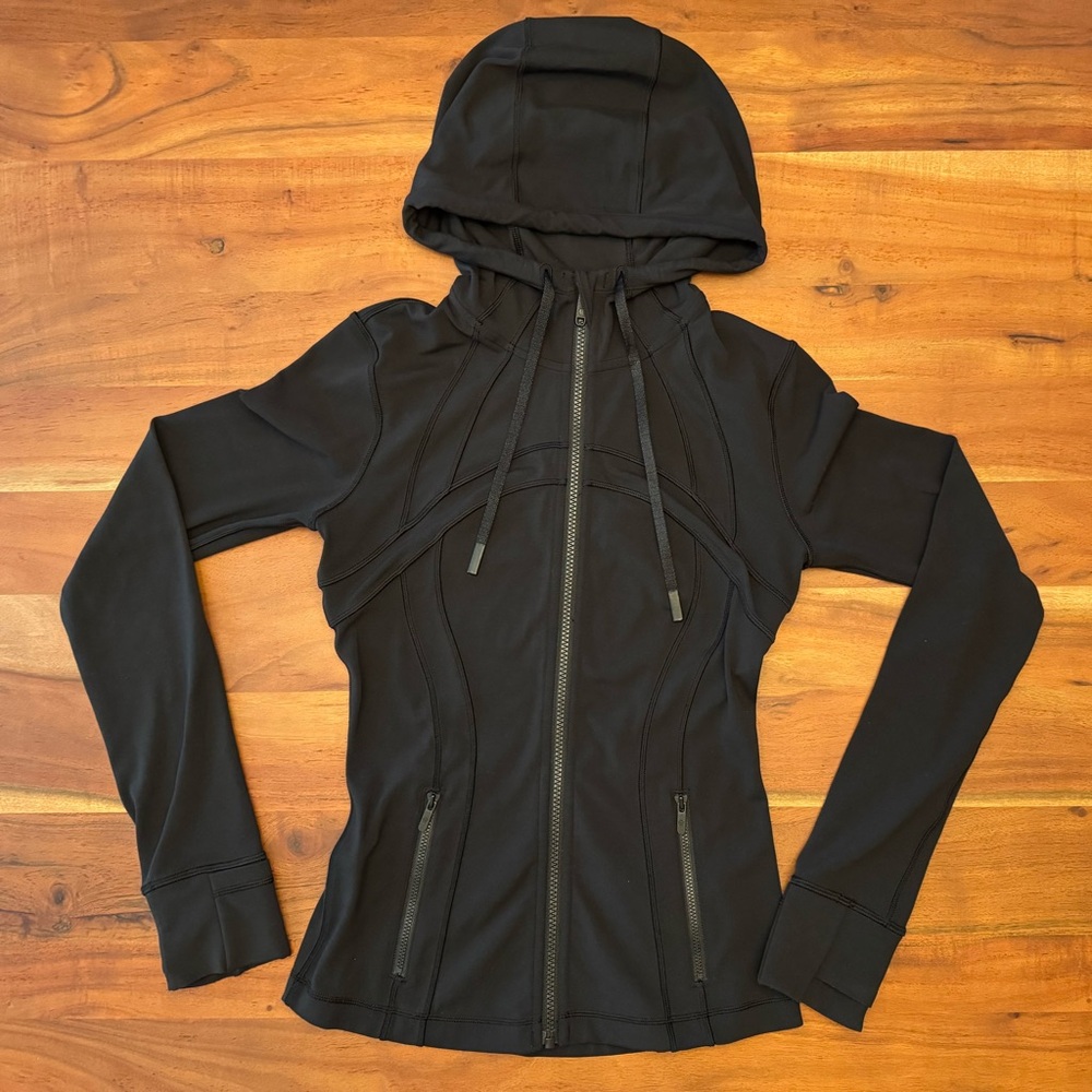 Lululemon Define Nulu Jacket Hooded Black Size 4